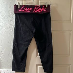 VS PINK Yoga pants. Crop length. EUC. Medium